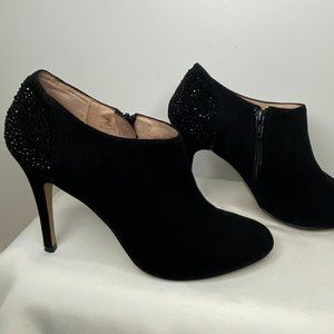 Black Jeweled Booties - US 10